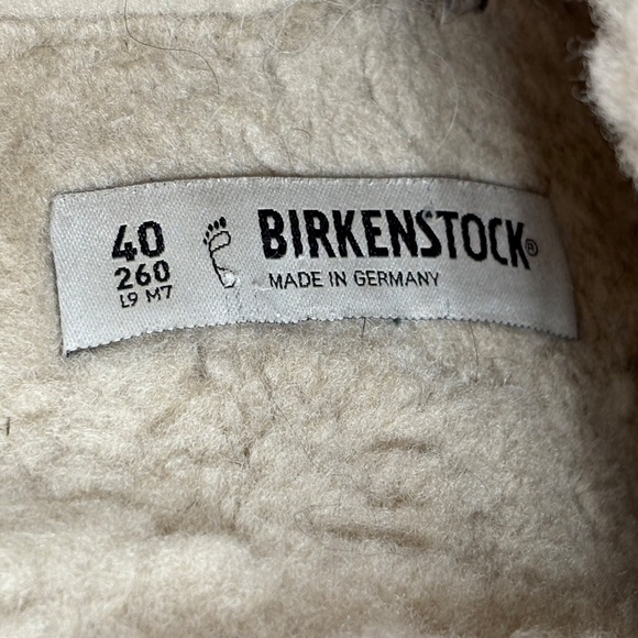 Birkenstock Boston Shearling Suede Leather - Taupe - Size 40. - Picture 7 of 13